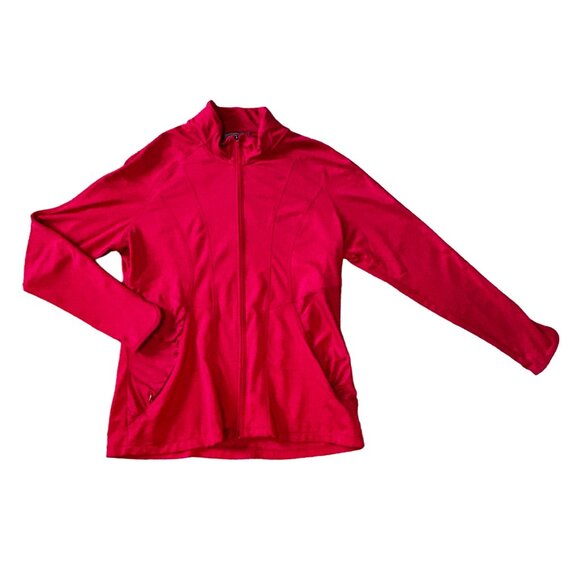 Athleta Red Half Zip Long Sleeve Pullover Shirt Women's Size XL 1605 - Picture 2 of 7